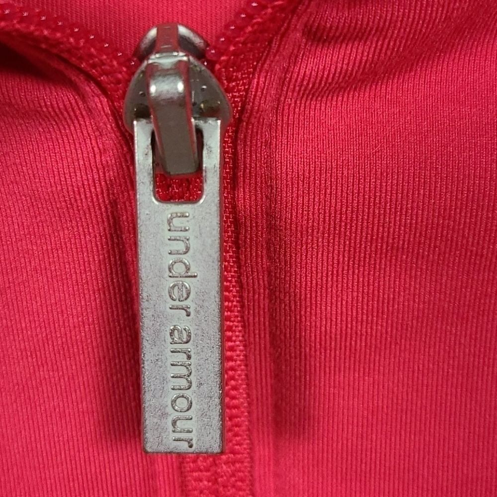 Under Armour AllSeasonGear Zip Jacket Small Coral Pink Running Workout Top - Picture 8 of 12